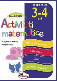 Activitati matematice 3-4 ani Grupa mica Fise - Elena Bolanu