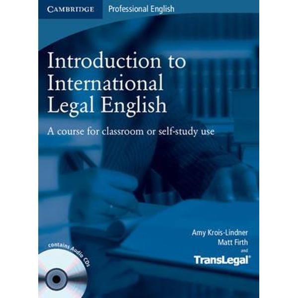 Introduction to International Legal English Student's Book w