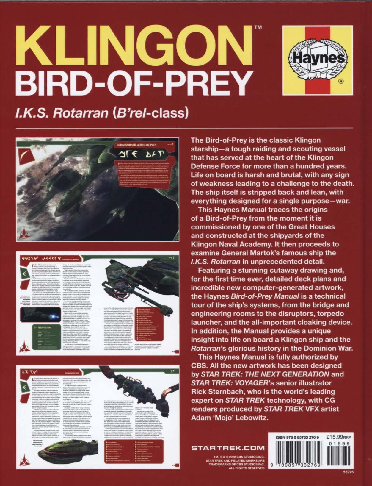 Klingon Bird of Prey Manual