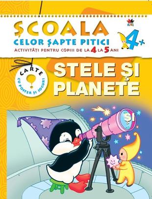 4+ Stele si planete - Carte cu poster si jocuri