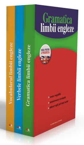 Set 3 volume Invat usor limba engleza: Gramatica limbii engleze + Verbele limbii engleze + Vocabular