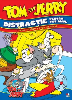 Tom si Jerry - Distractie pentru tot anul - Jocuri, activitati si pagini de colorat