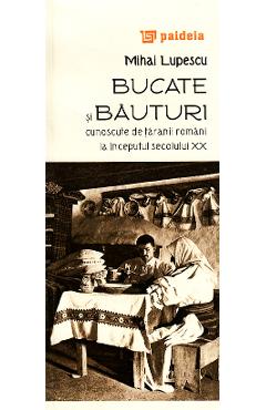 Coperta cărții Bucate si bauturi cunoscute de taranii romani la inceputul secolului XX