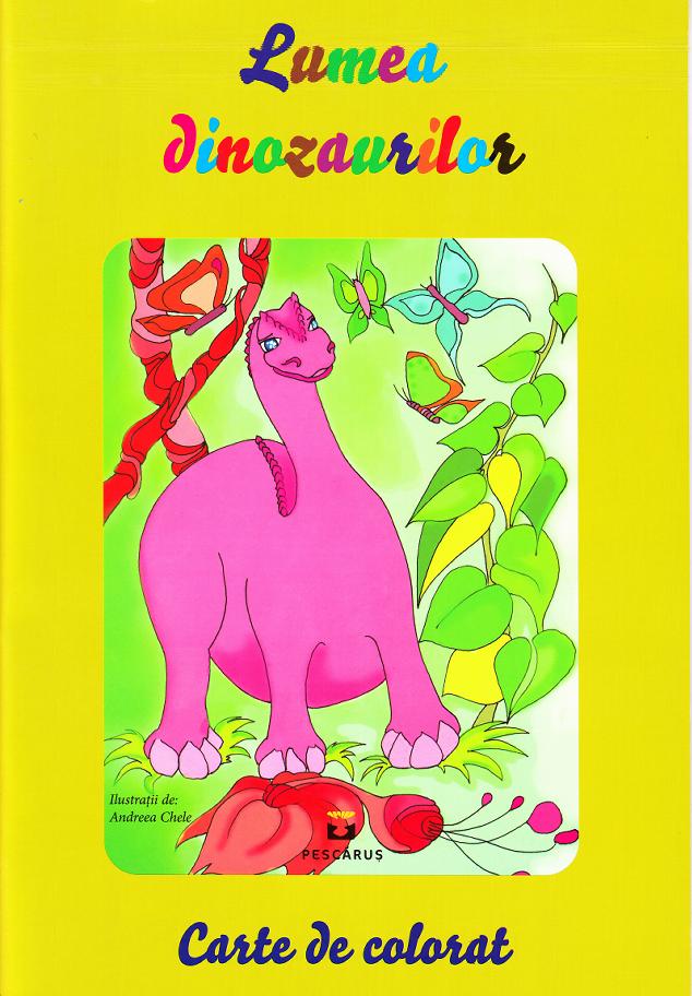 Lumea dinozaurilor - Carte de colorat