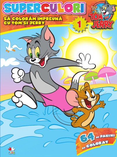 Tom si Jerry. Superculori 1 - Sa coloram impreuna cu Tom si Jerry