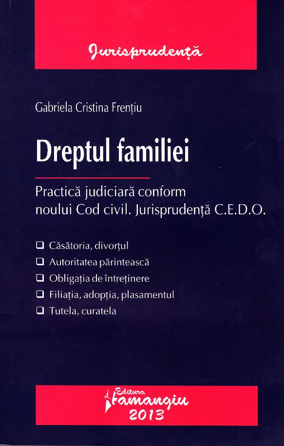 Dreptul familiei - Gabriela Cristina Frentiu