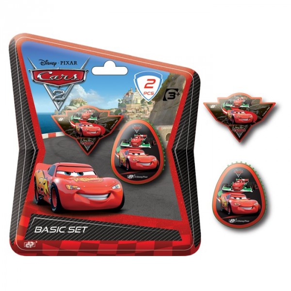 Imaginea produsului 'Set scolar Cars - radiera + ascutitoare'