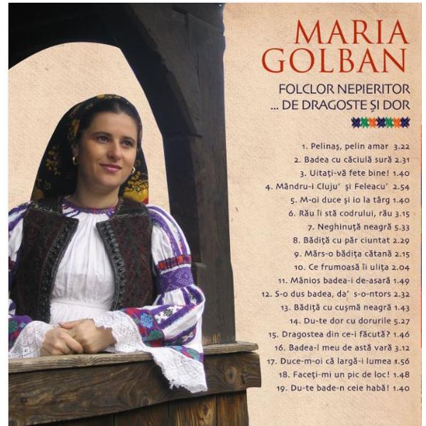 CD Maria Golban - Folclor nepieritor... de dragoste si dor