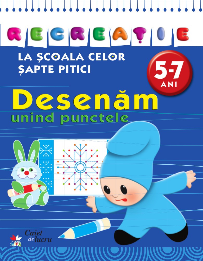5-7 ani Desenam unind punctele - La scoala celor sapte pitici