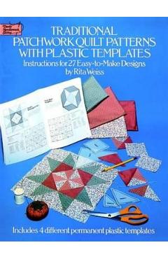 Coperta cărții 'Traditional Patchwork Quilt Patterns With Plastic Templates'