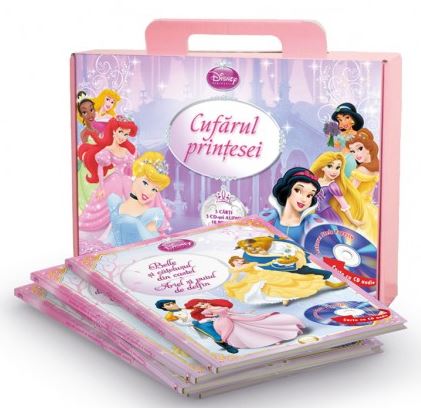 Cufarul printesei - 6 carti - 6 CD-uri audio - 12 povesti