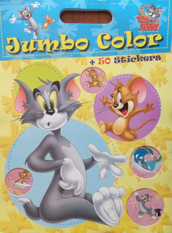 Tom si Jerry - Jumbo color + 50 stickers