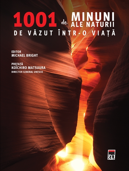 Coperta cărții '1001 de minuni ale naturii de vazut intr-o viata'