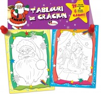 Tablouri de Craciun + Creioane colorate cadou
