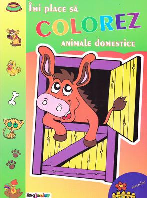 Coperta cărții 'Imi place sa colorez - Animale domestice'