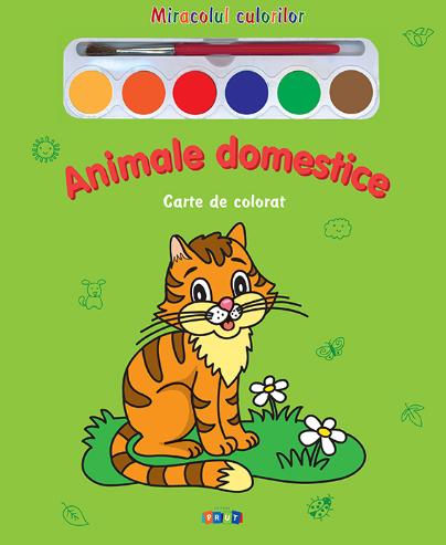 Animale domestice - Miracolul culorilor - Carte de colorat