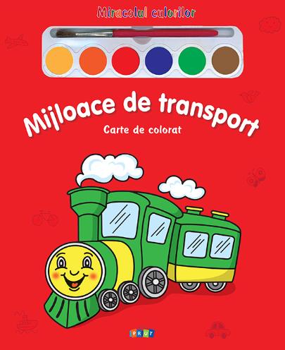 Mijloace de transport - Miracolul culorilor - Carte de colorat