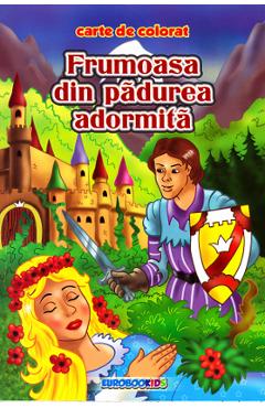 Coperta cărții 'Frumoasa din pădurea adormită B5 - Carte de colorat'
