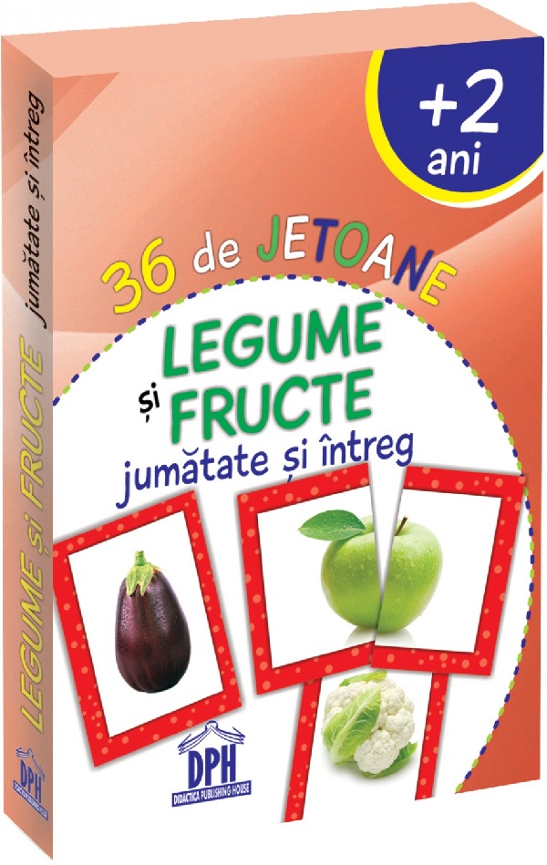 36 de jetoane - Legume si fructe (2 ani+)