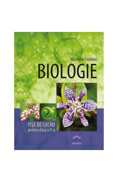 Coperta cărții 'Biologie cls 5 fise de lucru - Marilena Croitoru'