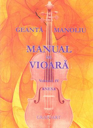 Manual de vioara vol. 4 Anexa - Geanta Manoliu