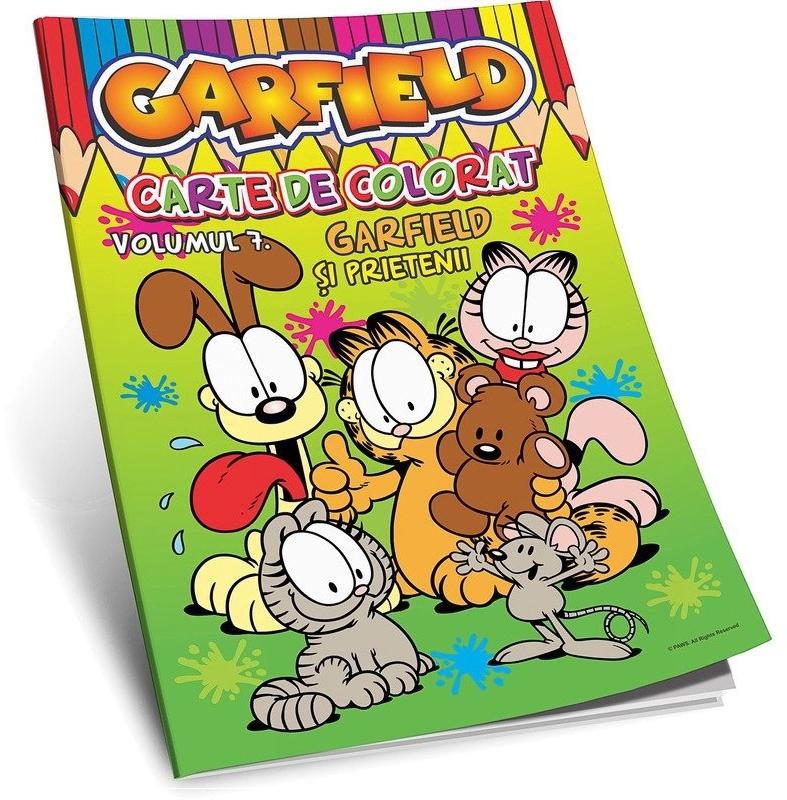 Garfield vol.7: Garfield si prietenii. Carte de colorat