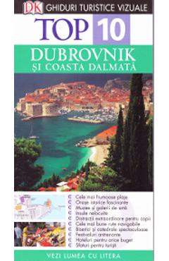 Coperta cărții 'Top 10 - Dubrovnik și Coasta Dalmația ed.2 - Ghiduri turistice vizuale'