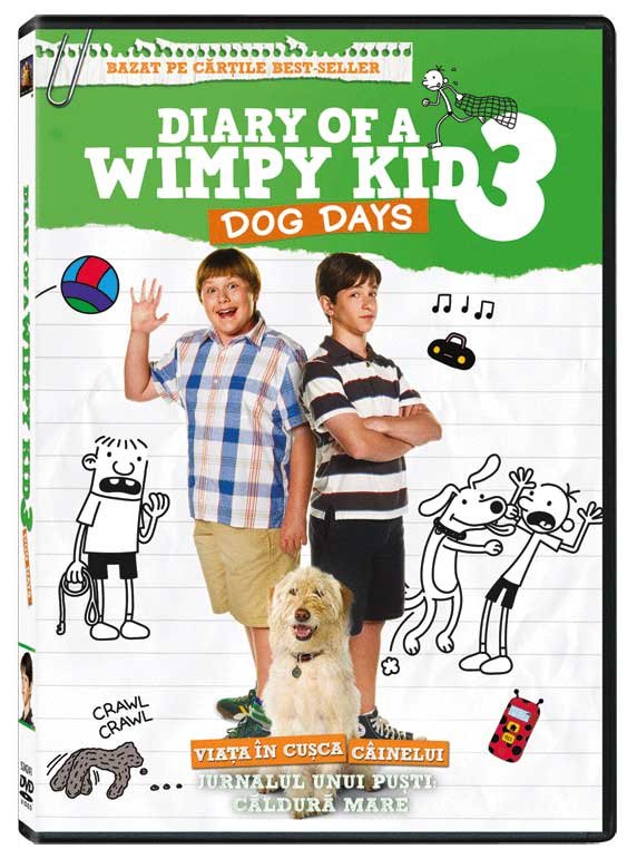 DVD Diary Of A Wimpy Kid 3: Dog Days - Jurnalul Unui Pusti 3 : Caldura Mare