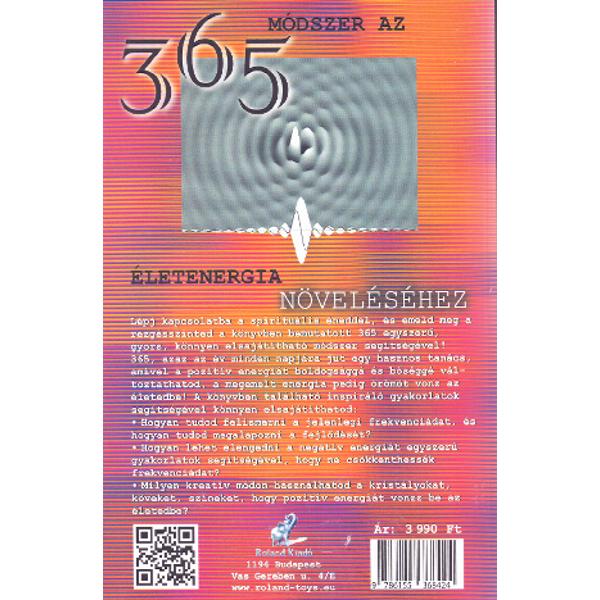 (Lb. maghiara) 365 Modszer az eletenergia novelesehez (365 Modalitati pentru intensificarea energiei spirituale) - Melissa Alvarez