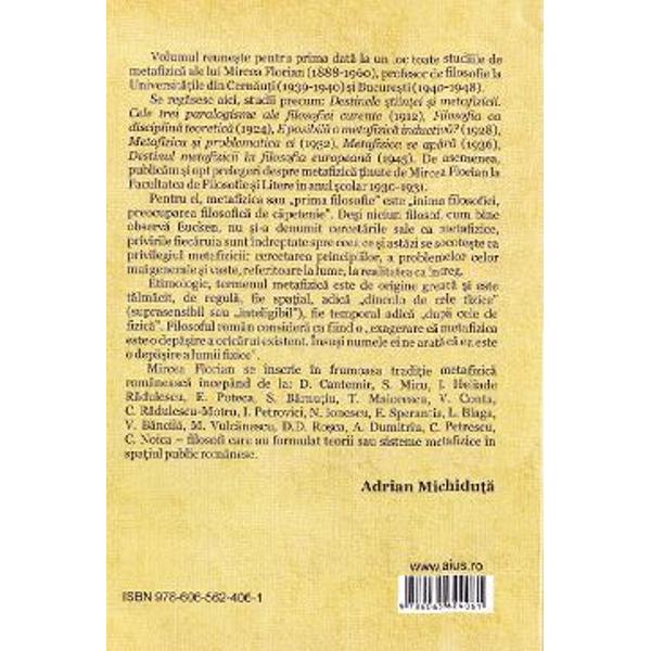 Metafizica - Mircea Florian