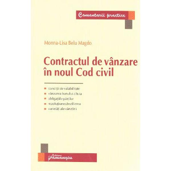 Contractul de vanzare in noul Cod civil - Monna-Lisa Belu Magdo