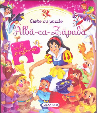 Alba-ca-Zapada - Carte cu 6 puzzle-uri