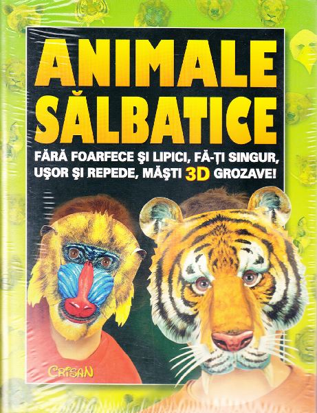 Animale salbatice. Fa-ti singur masti 3D grozave