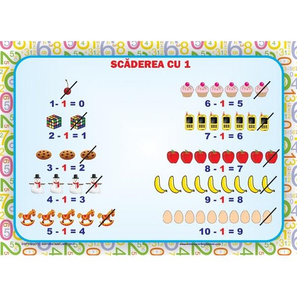 Set 8 planse: Scaderea cu 0-10