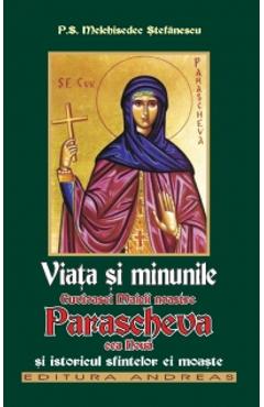 Coperta cărții 'Viata si minunile cuvioasei maicii noastre Parascheva cea Noua - Melchisedec Stefanescu'
