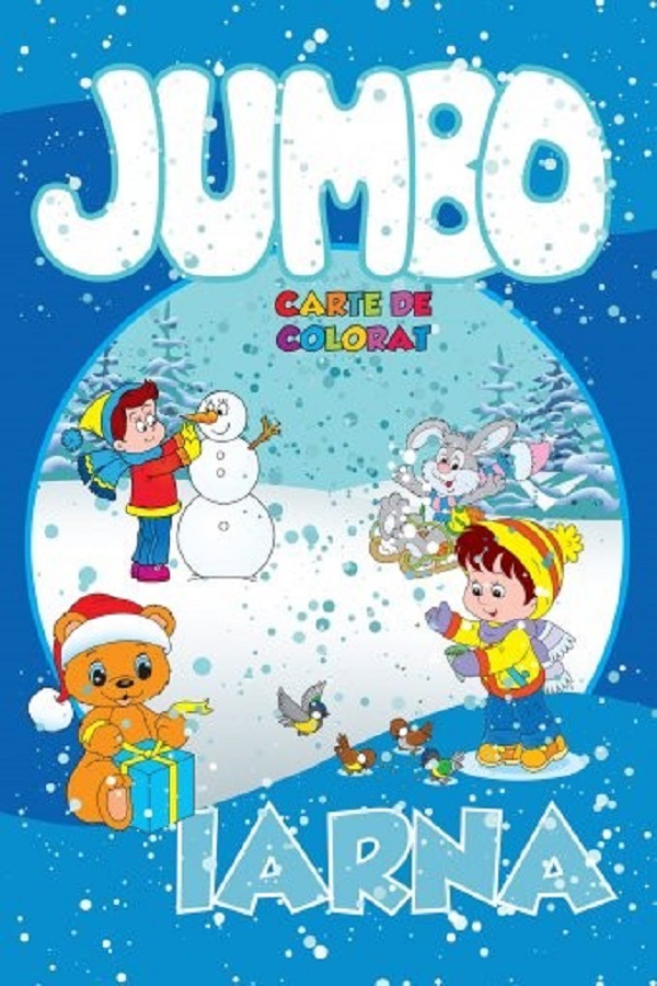 Iarna - Jumbo carte de colorat