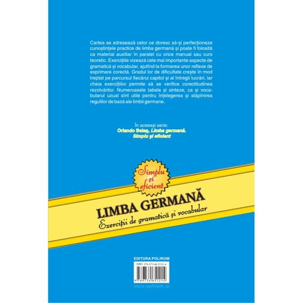 Ed. 9 Limba Germana Exercitii De Gramatica Si Vocabular - Orlando Balas