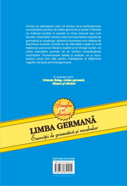 Ed. 9 Limba Germana Exercitii De Gramatica Si Vocabular - Orlando Balas