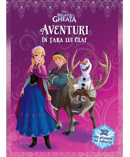 Aventuri in tara lui Olaf - Disney Regatul de Gheata (32 de planse de colorat)