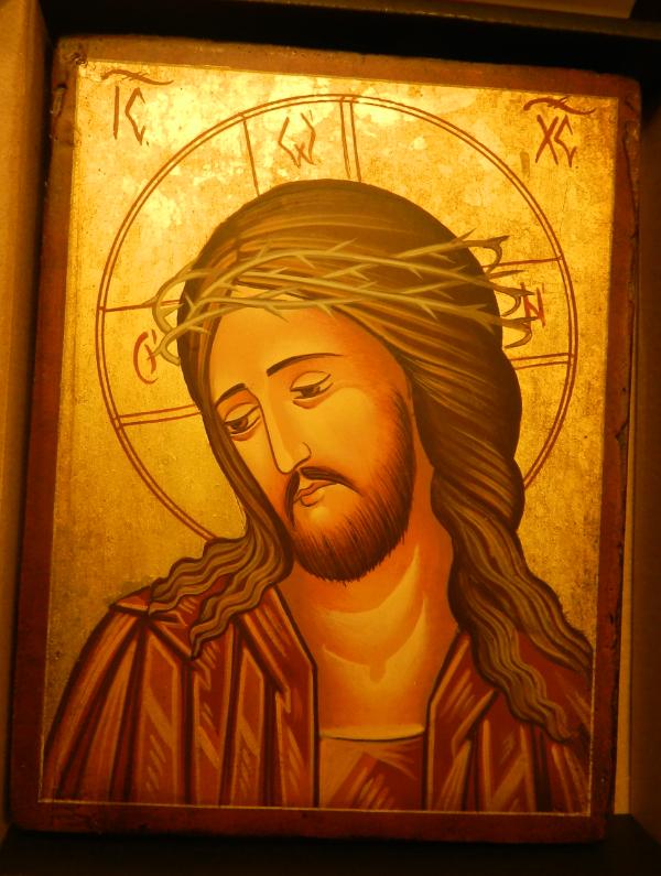 55 Icoana Pe Lemn 18x14 - Mantuitorul Iisus Hristos