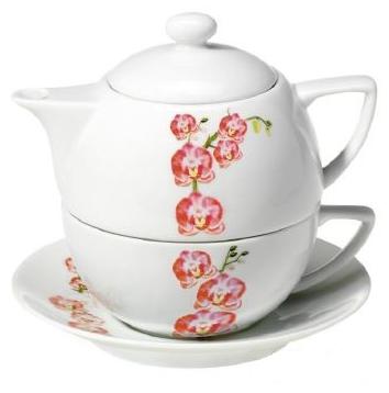 Set Tea For One Orchid - Ceainic + Cana + Capac - Tea Garden