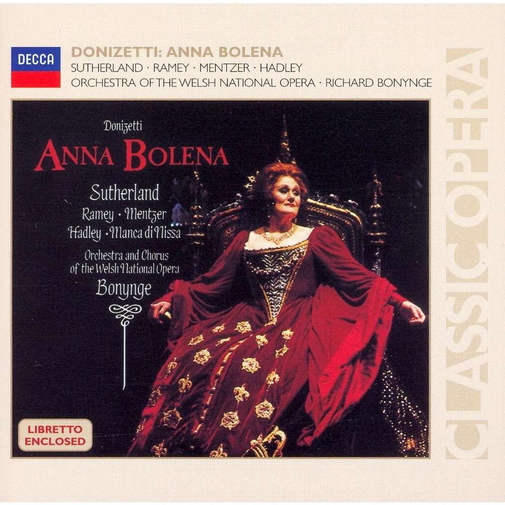 3CD Donizetti - Anna Bolena - Sutherland, Ramey, Mentzer