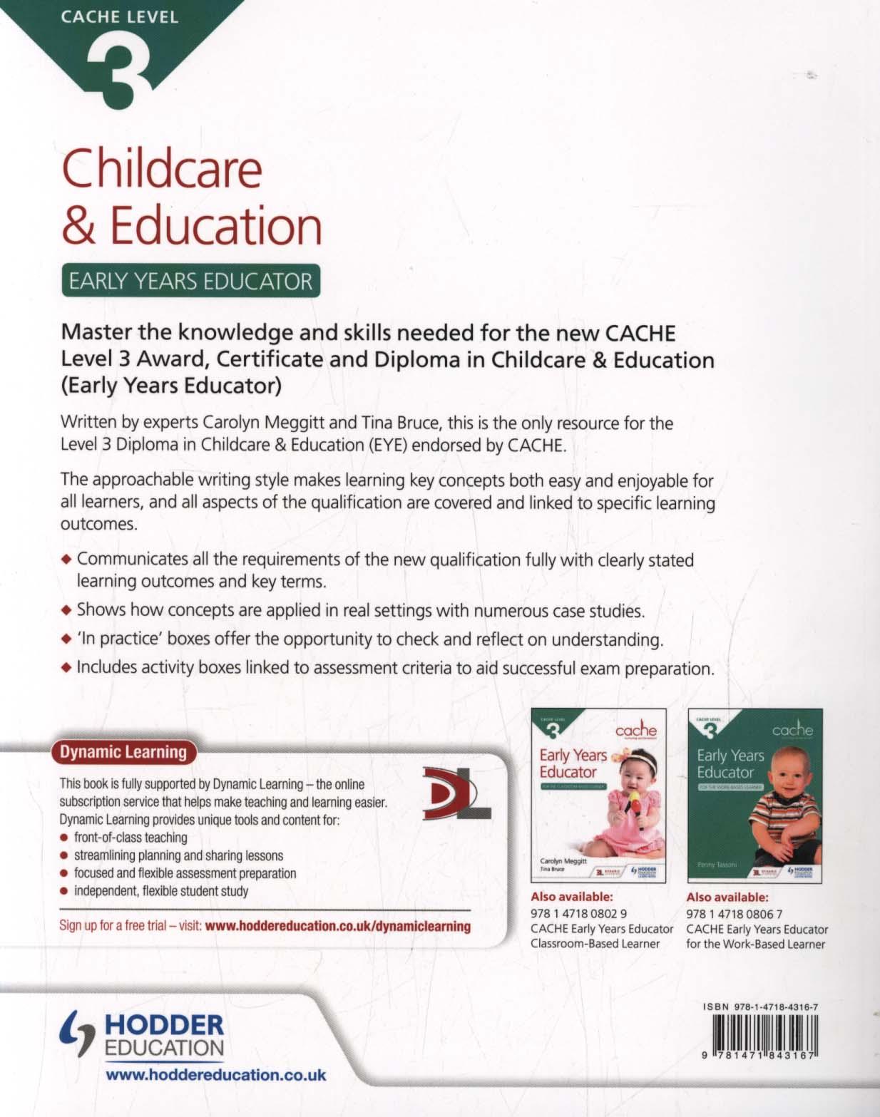 Cache Level 3 Child Care and Education (Early Years Educator