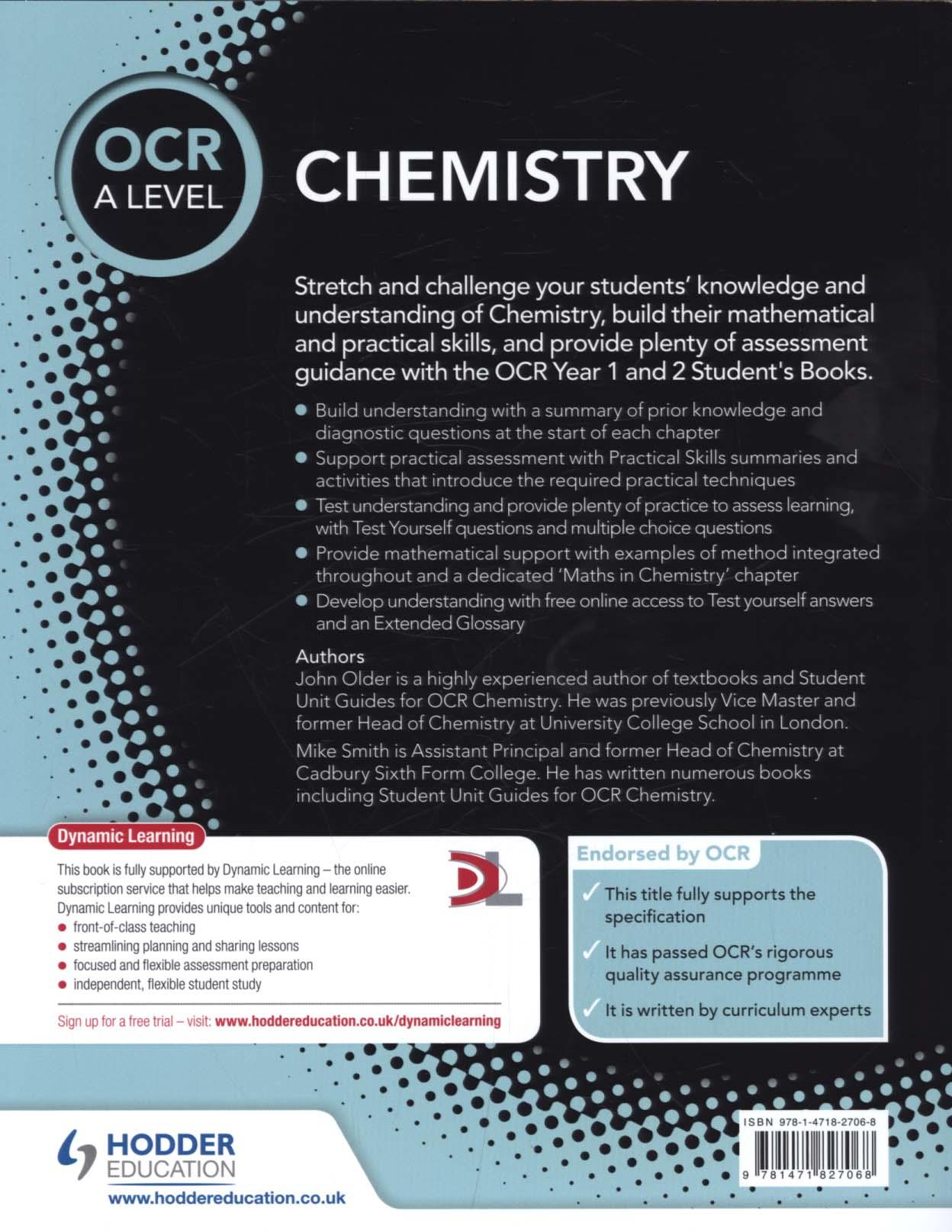 OCR A Level Chemistry Student Book 1
