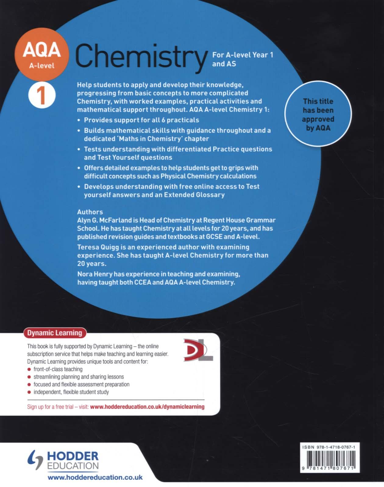 AQA A Level Chemistry Student Book 1