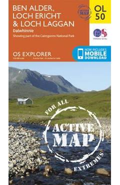 Coperta cărții 'Ben Alder, Loch Ericht & Loch Laggan, Dalwhinnie'