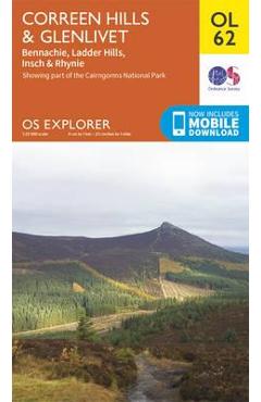 Coperta cărții 'Correen Hills & Glenlivet, Bennachie & Ladder Hills, Insch &'