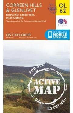 Coperta cărții 'Correen Hills & Glenlivet, Bennachie & Ladder Hills, Insch &'
