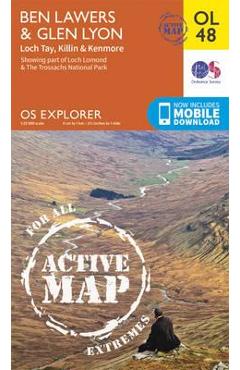 Coperta cărții 'Ben Lawers & Glen Lyon, Loch Tay, Killin & Kenmore'