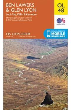 Coperta cărții 'Ben Lawers & Glen Lyon, Loch Tay, Killin & Kenmore'